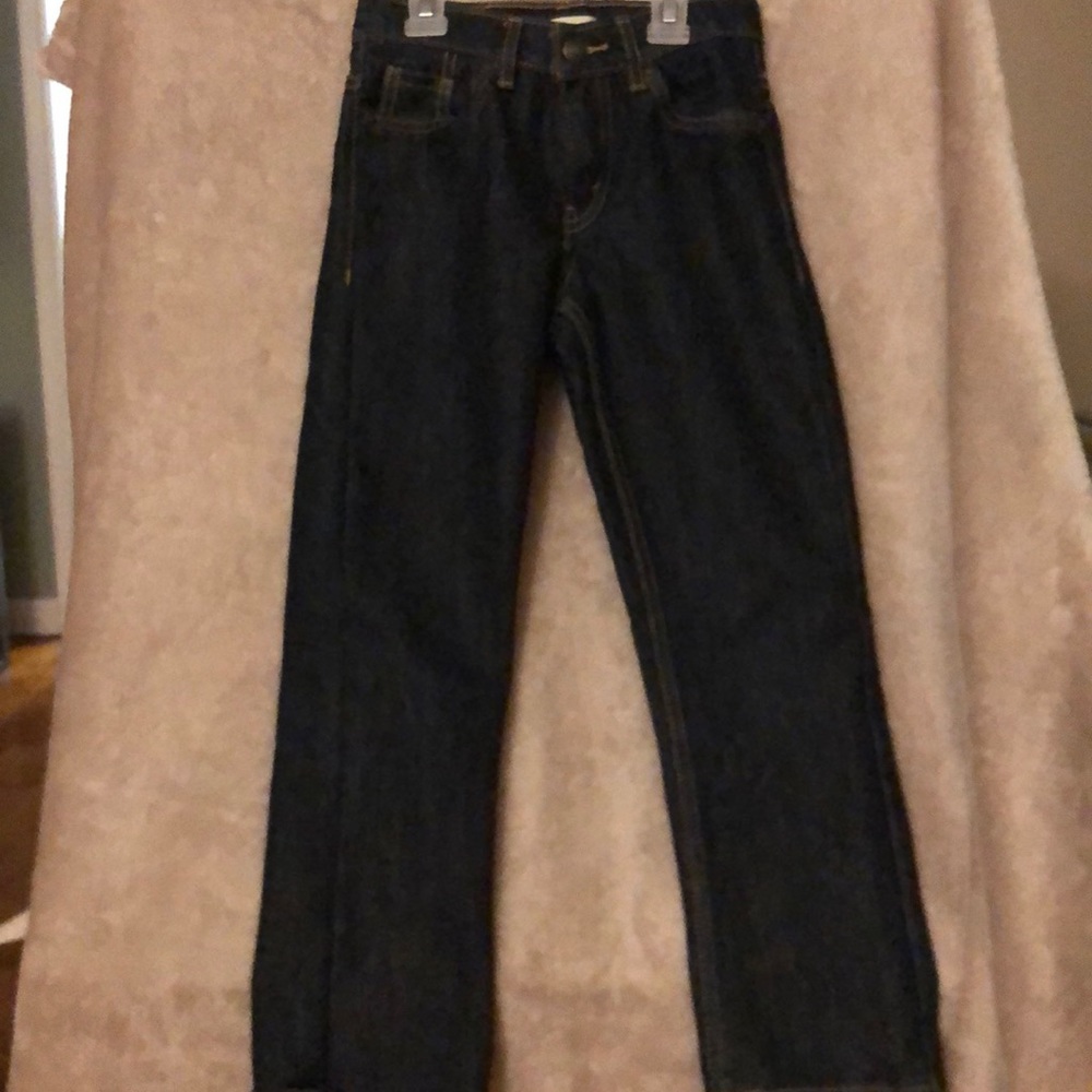 Levi blue jeans. Boys size 7
